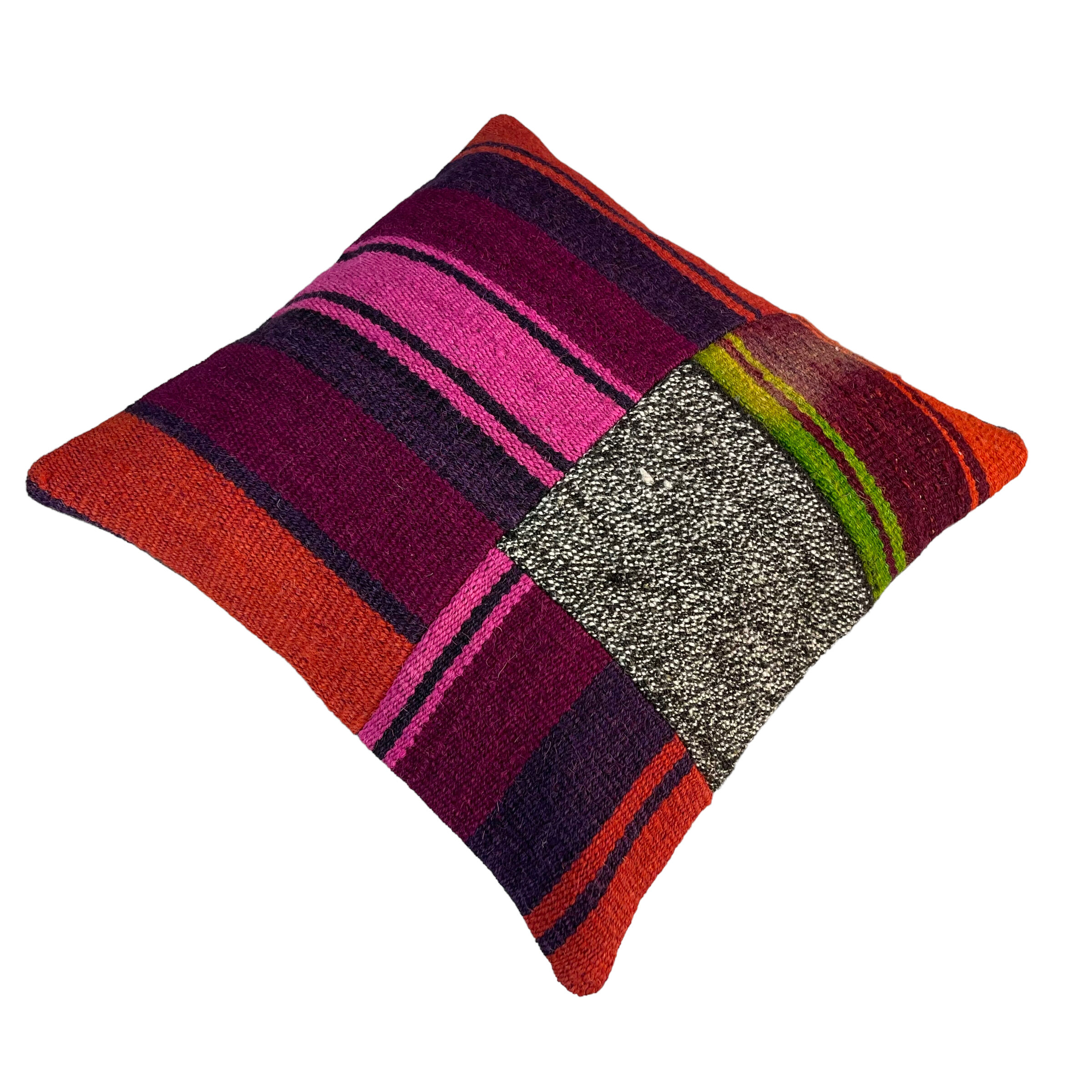 Housse de coussin kilim turc vintage 40 x 40 cm