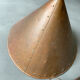 Brutalist pendant lamp, hand-hammered copper, E.S Horn Aalestrup, Denmark 1950-60