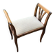 Bench, end of sofa, two-tone wooden end of bed. Old