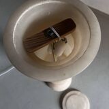 Alabaster column pedestal floor lamp | Italy | 1980s