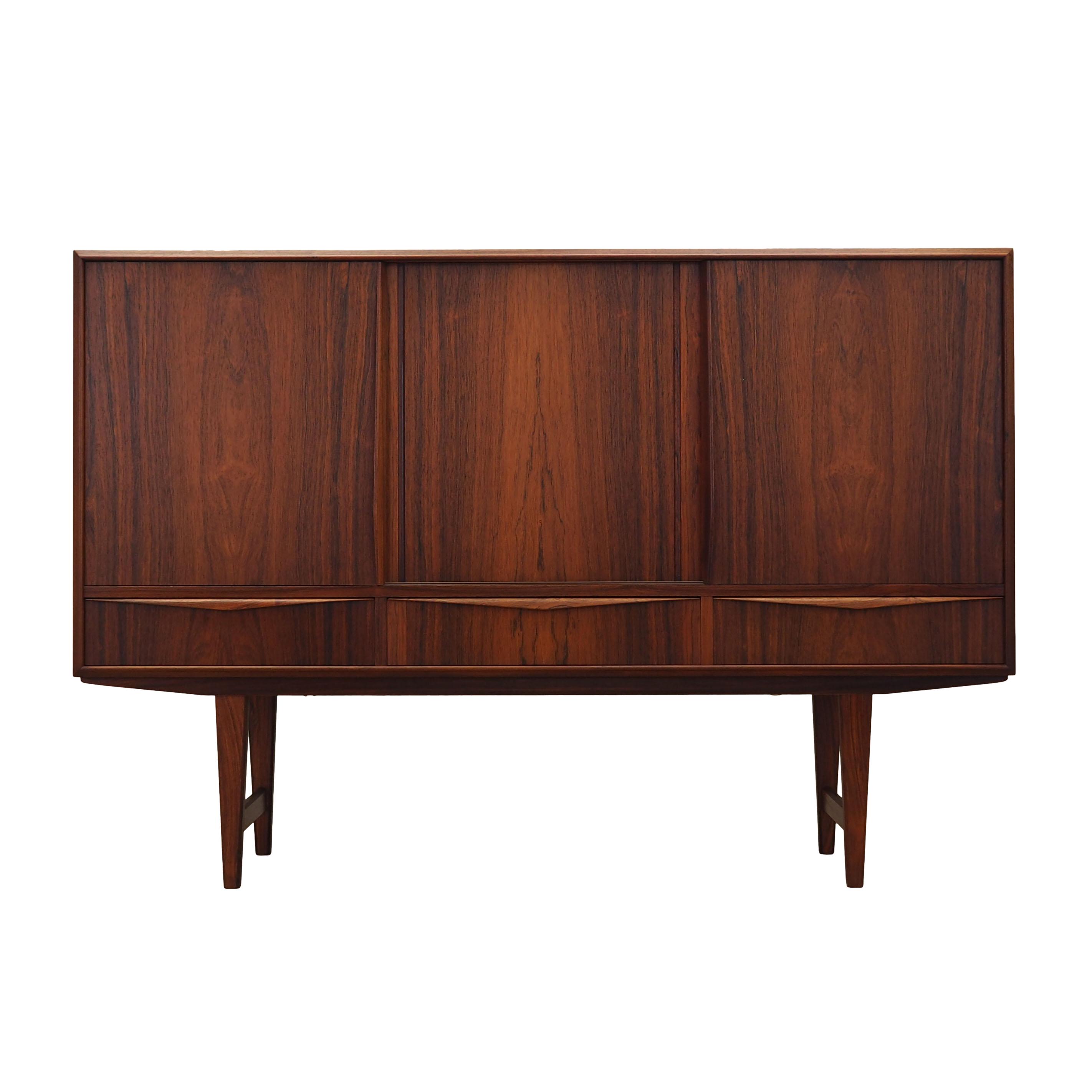 Rosewood highboard, Danish design, 1960s, designer: E.W. Bach