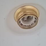 Enamelled sheet metal pendant light