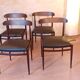 4 chaises scandinaves vintage design 1960 teck