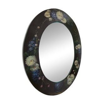 Vintage hand-painted mirror
