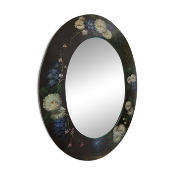 Vintage hand-painted mirror