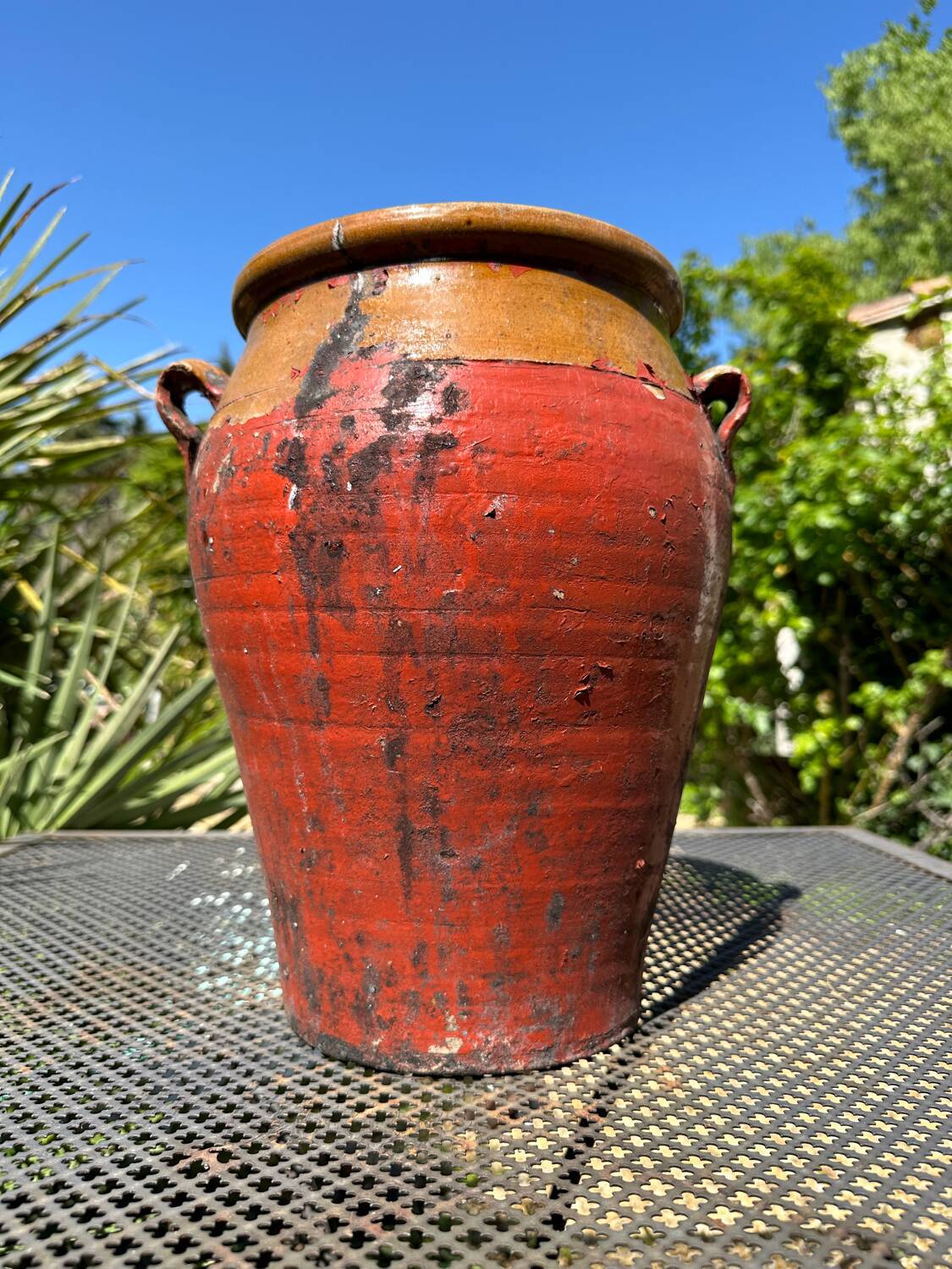 Terracotta pottery jar