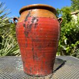 Terracotta pottery jar