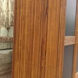 Audoux Minet style rattan sideboard