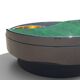 Table basse Willy Rizzo Yin-Yang - Laque, laiton & verre (Circa 70)