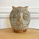 Pique flowers owl zoomorphic ceramic owl 70