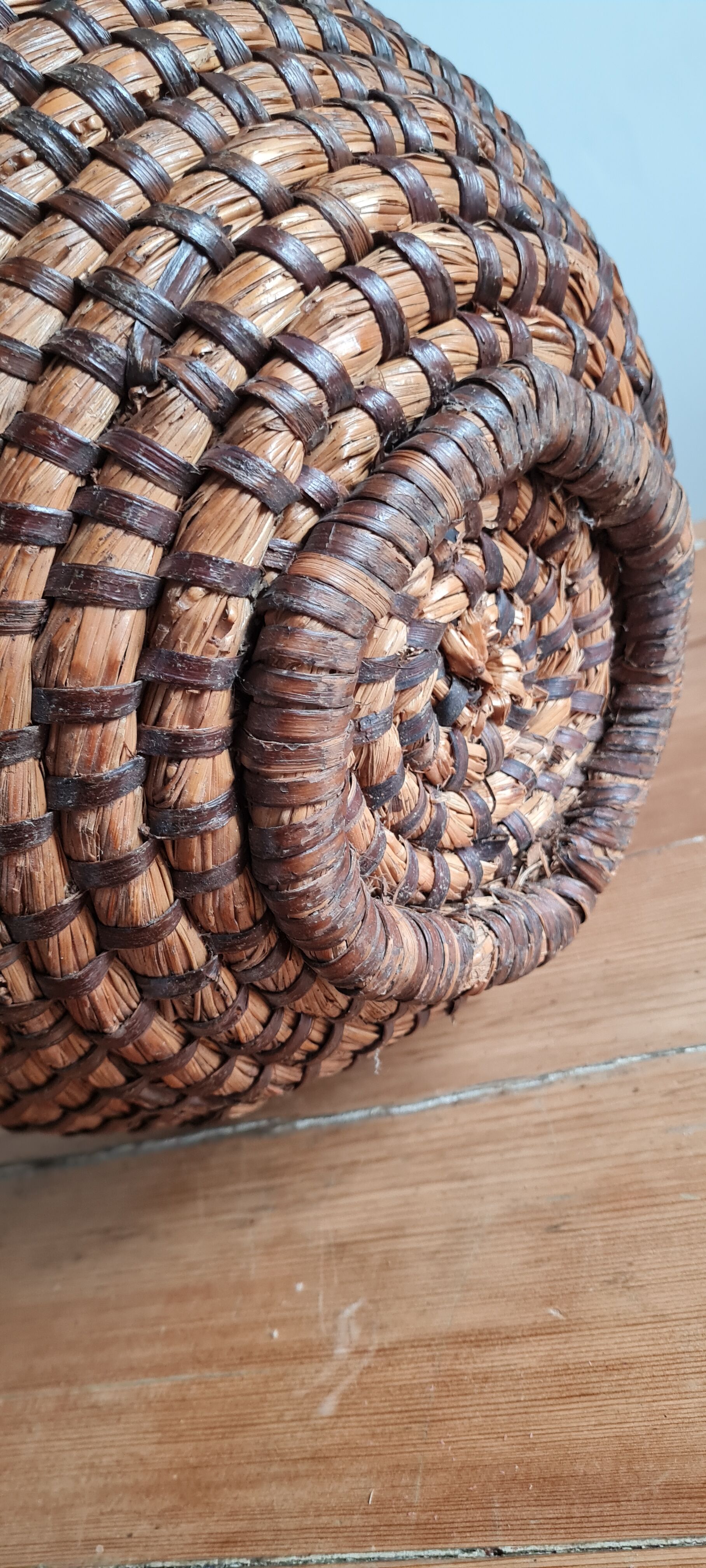 Antique wicker basket