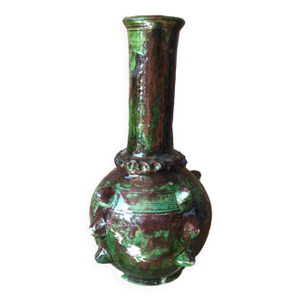 TAMEGROUTE POTTERY VASE IN GLAZED TERRACOTTA