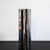 Vase convexe chromé par E. Radaelli pour Lamperti Robbiate Italie 1970