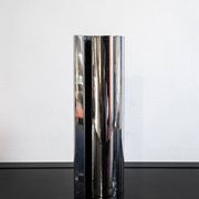Vase convexe chromé par E. Radaelli pour Lamperti Robbiate Italie 1970