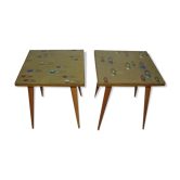 tables d'appoint  « Opal " Allemagne des années 1970