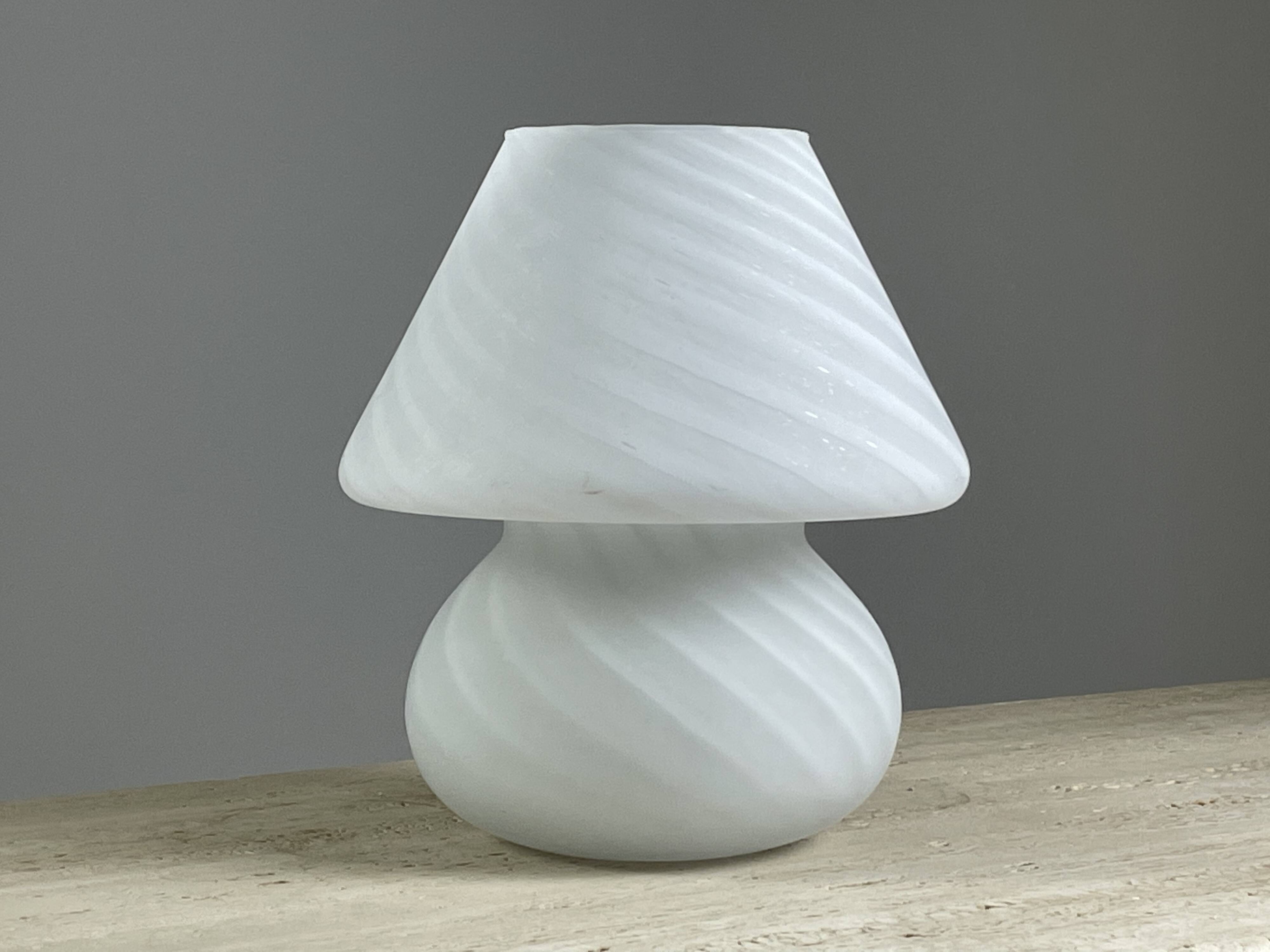 Murano glass mushroom lamp, 1970s