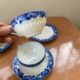 3 Japanese fine porcelain cups and saucers