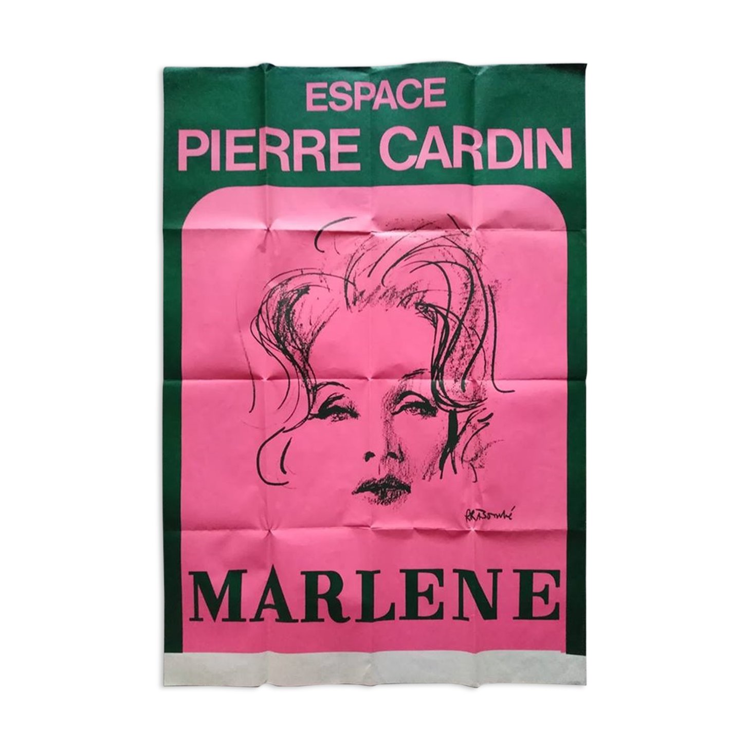 Original poster Marlenedietrich Cardin mouth