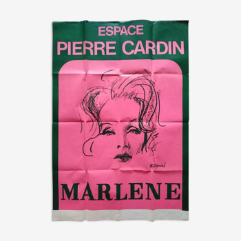 Original poster Marlenedietrich Cardin mouth