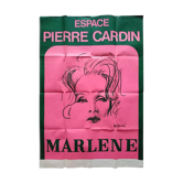 Affiche originale Marlène Dietrich Cardin Bouché