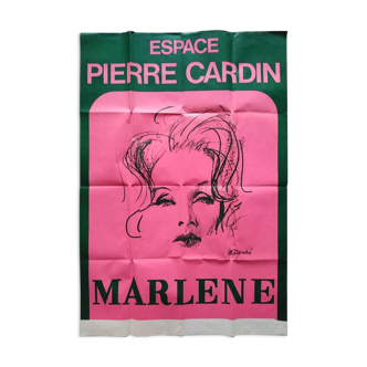 Original poster Marlenedietrich Cardin mouth