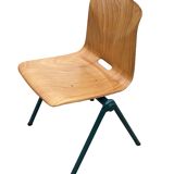 Chaise de salle à manger vintage industrielle Pagwood de Woodmar Design des années 70