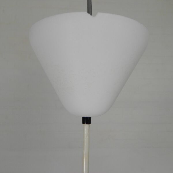 Vintage pendant lamp Aloys F. Gangkofner for Erco, plastic sphere