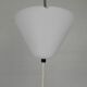 Vintage pendant lamp Aloys F. Gangkofner for Erco, plastic sphere