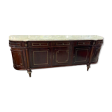 Wooden sideboard with marble