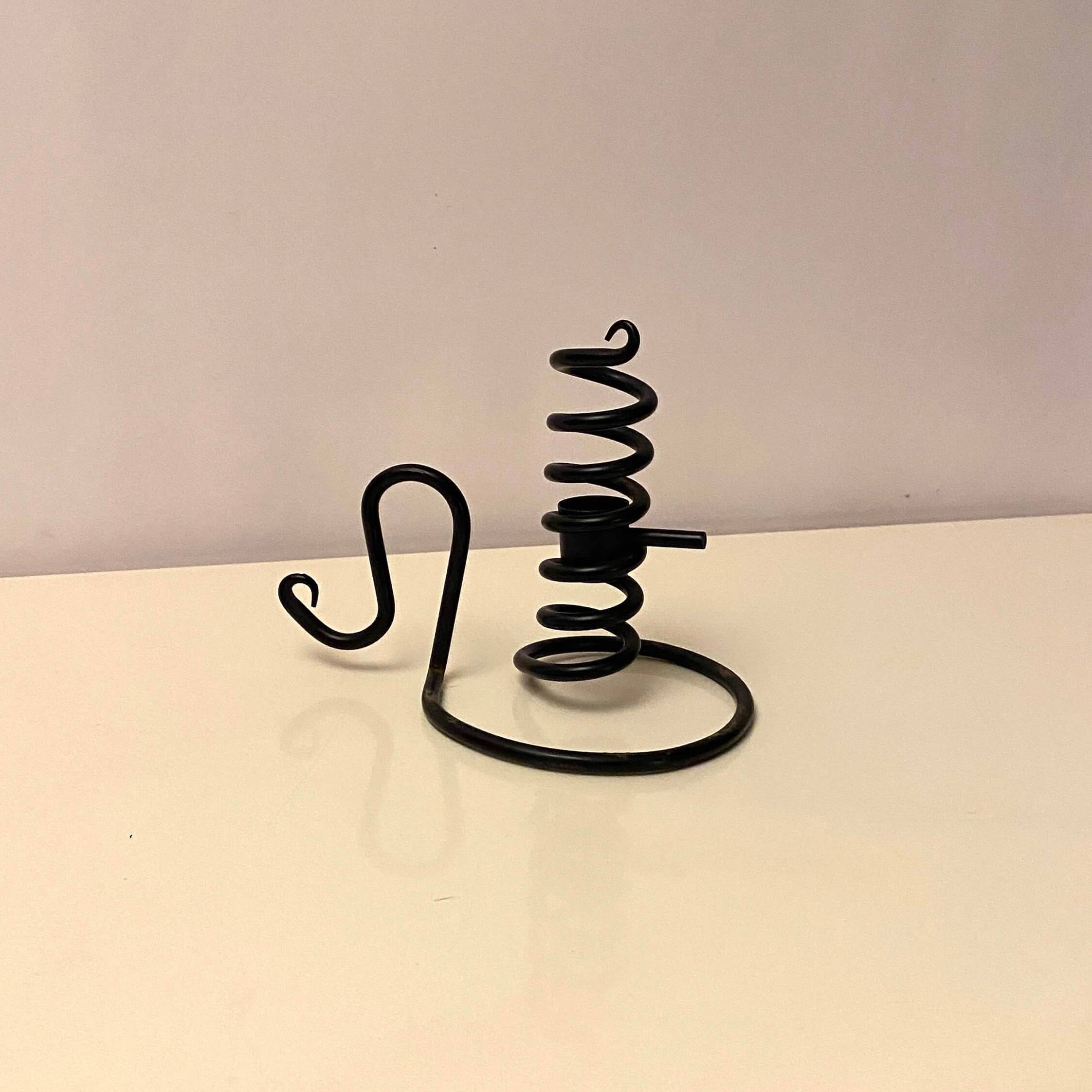 Spiral iron chandelier