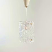 Scandinavian Brass & Glass Ceiling Light by Carl Fagerlund for Lyfa & Orrefors, 1960s