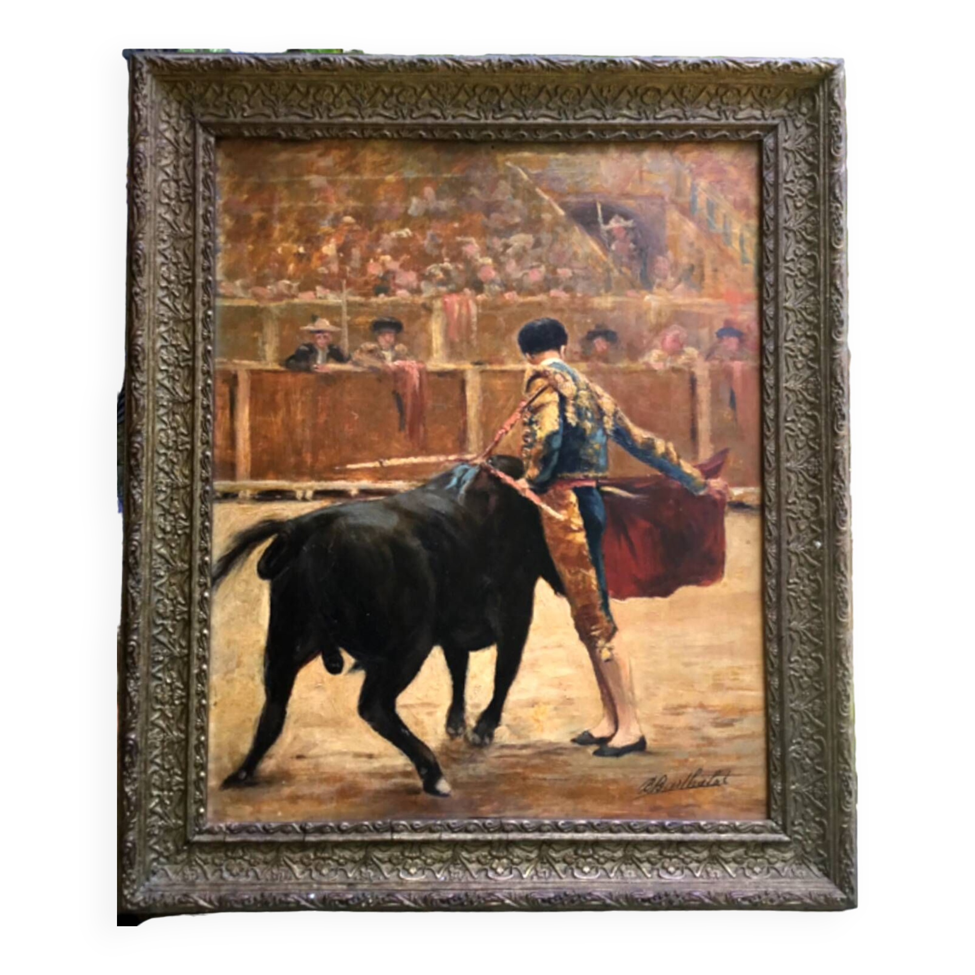 Barthalat.oil on panel signed.20th century