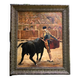 Barthalat.oil on panel signed.20th century
