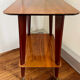 Vintage compass foot serving table 1950