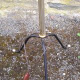 Metal floor lamp from the 60s, tripod base with balls
