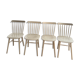 Lot de 4 chaises ivy signées Ton blanches