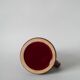 large burgundy ceramic candle holder numbered 1970
