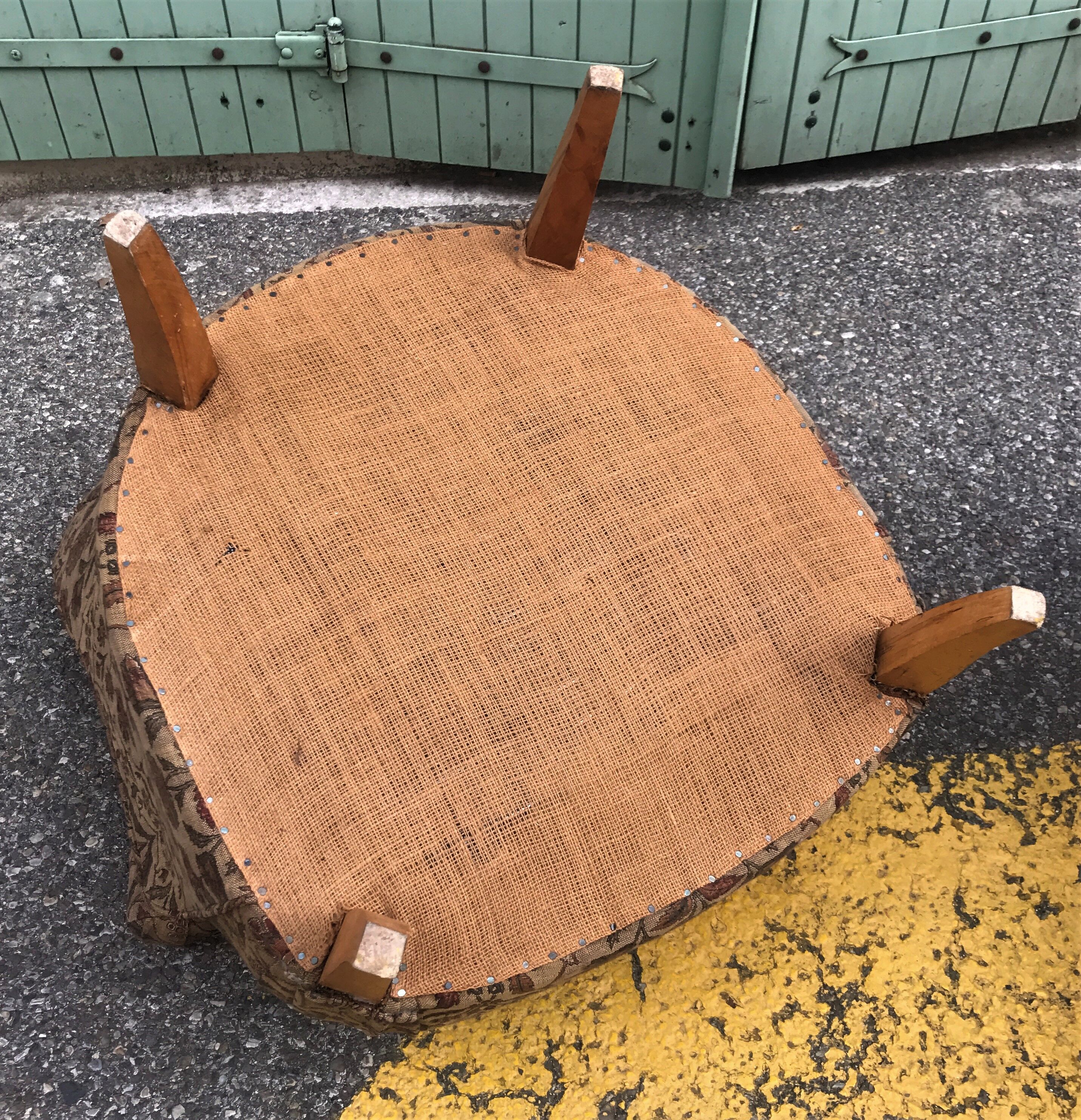 Pair of Art Deco toad armchairs