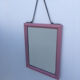 Pink 24x31cm metal mirror