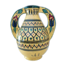 Vase céramique Tunisie Nabeul, signé Ben Sedrine-El Kharraz, art déco, vers 1940
