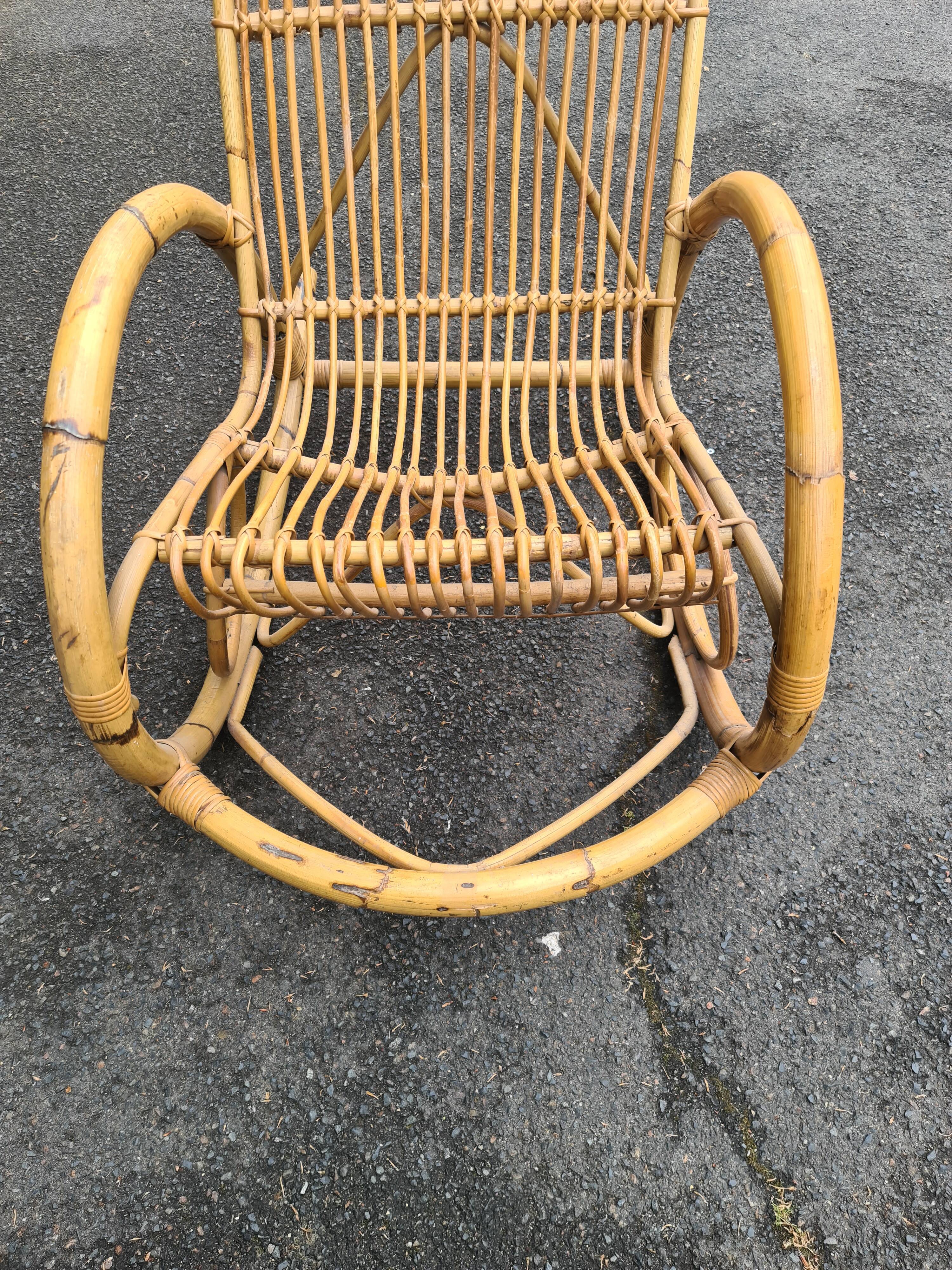 Rocking chair Rohe Noordwold vintage 60's