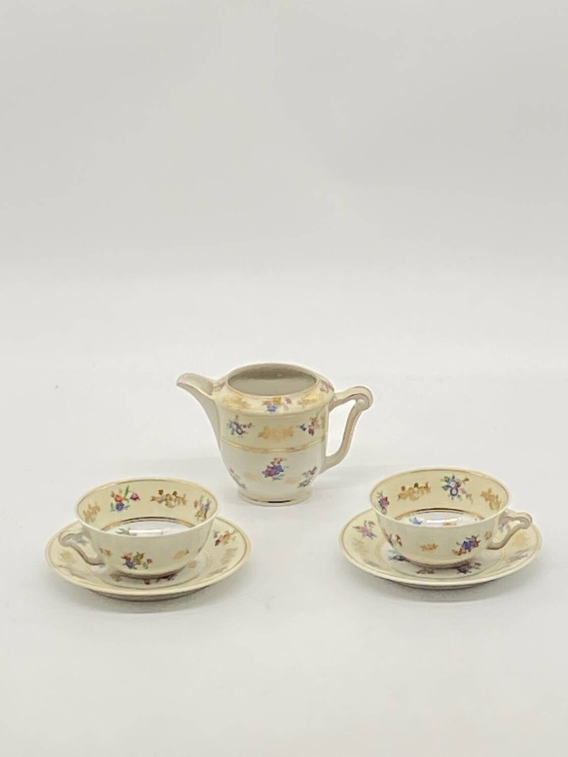 Duo of tea cups 🍵 Limoges porcelain, Raynaud & Cie