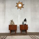 Pair of teak bedside tables 1950/1960