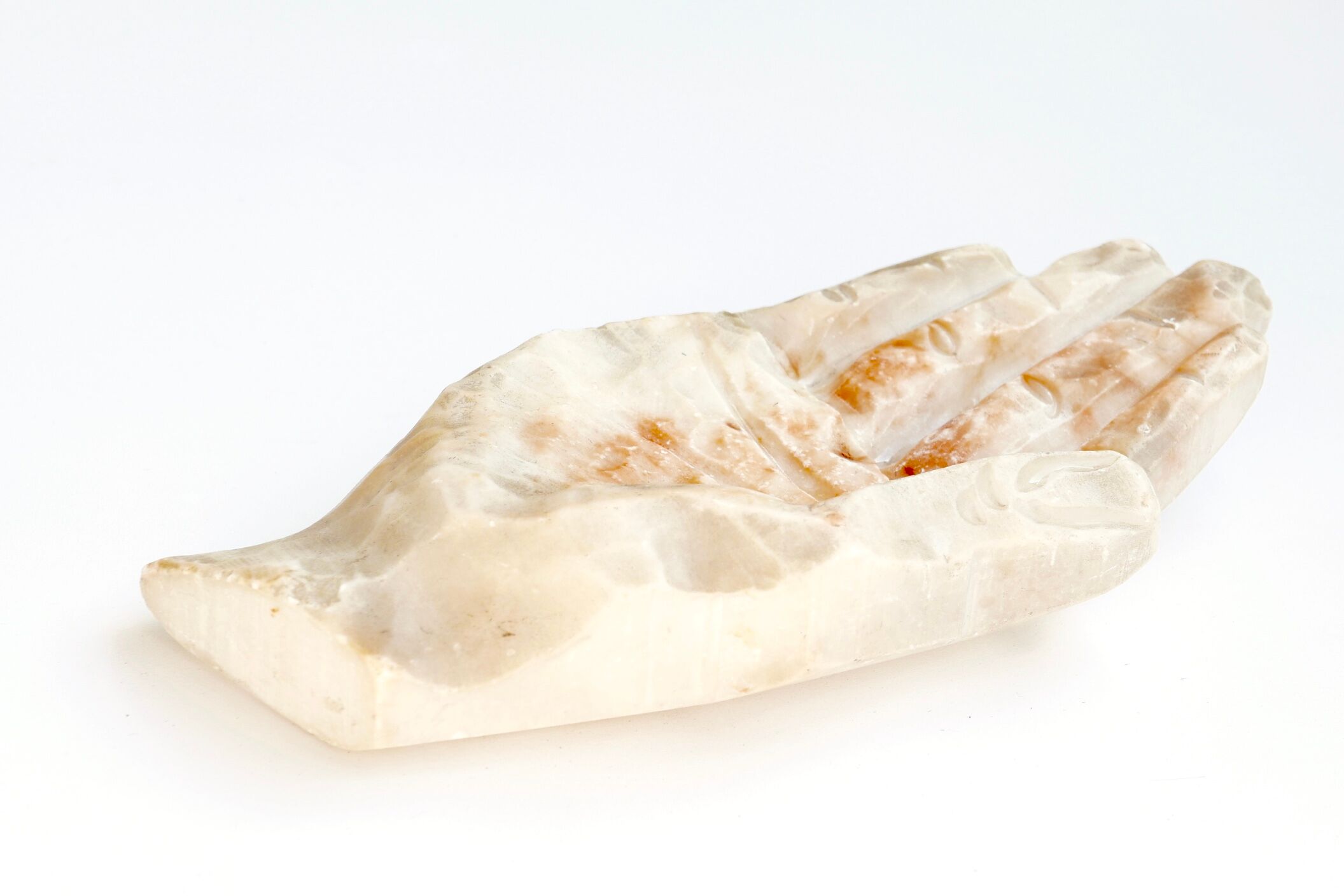 Trinket bowl hand carved stone, early 1970s