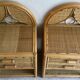 Pair of nightstands vintage rattan