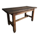 Dining table / antique work table in oak from France, 1750–1850