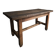 Dining table / antique work table in oak from France, 1750–1850
