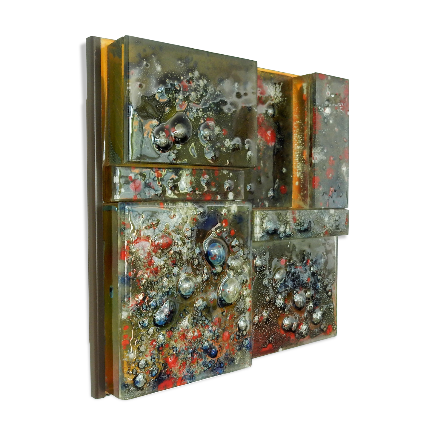 Style-relief wall sconce from Raak, 1960s