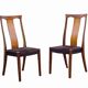 Set de 2 chaises en teck vintage design scandinave