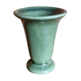 Small vintage vase in green ceramic
